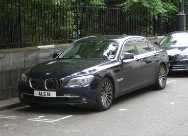 UK Number Plate ALG 1A