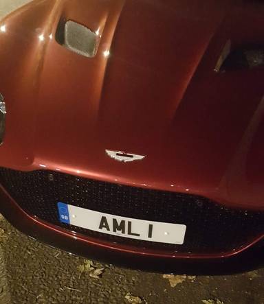 UK Number Plate AML 1