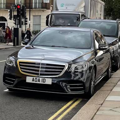 UK Number Plate AOA 1D