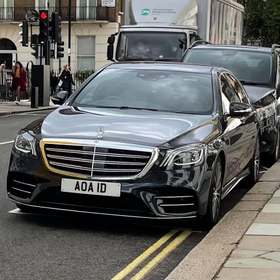 AOA 1D on a vehicle — Angola diplomatic registration