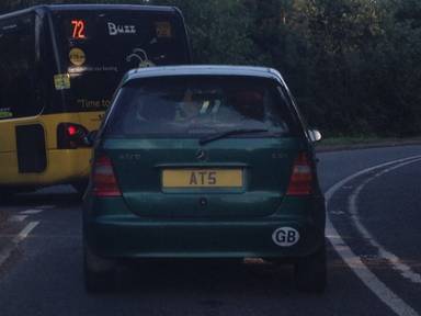 UK Number Plate AT 5