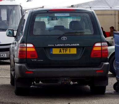 UK Number Plate ATF 1