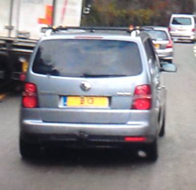 UK Number Plate B 13