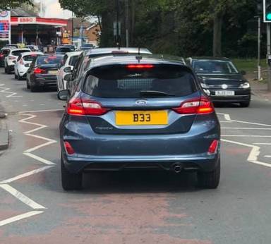UK Number Plate B 33