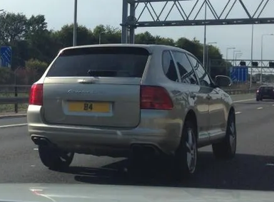 UK Number Plate B 4