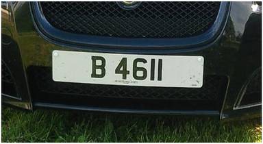 UK Number Plate B 4611