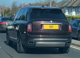UK Number Plate B 51