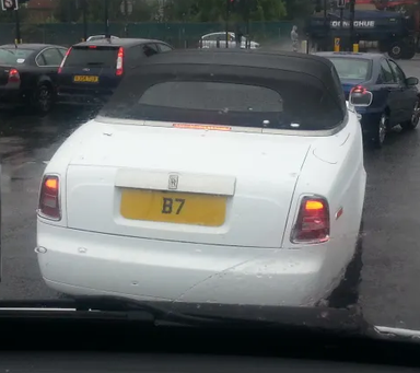UK Number Plate B 7