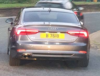 UK Number Plate B 7618