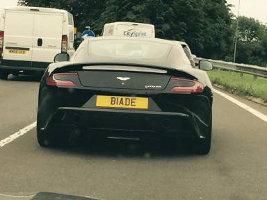 UK Number Plate B1 ADE