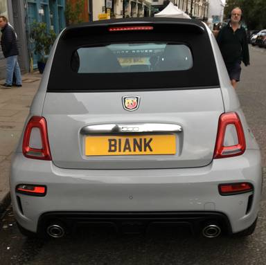 UK Number Plate B1 ANK