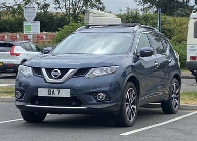 UK Number Plate BA 7
