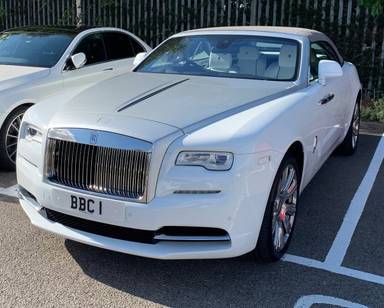 UK Number Plate BBC 1