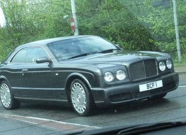 UK Number Plate BCF 1