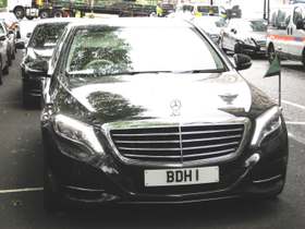 BDH 1 on a vehicle — Bangladesh diplomatic registration