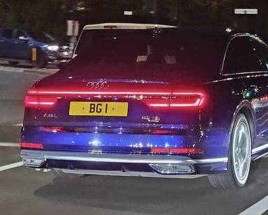 UK Number Plate BG 1