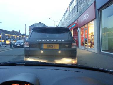 UK Number Plate BOS 1