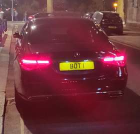 BOT 1 on a vehicle — Botswana diplomatic registration