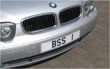 UK Number Plate BSS 1