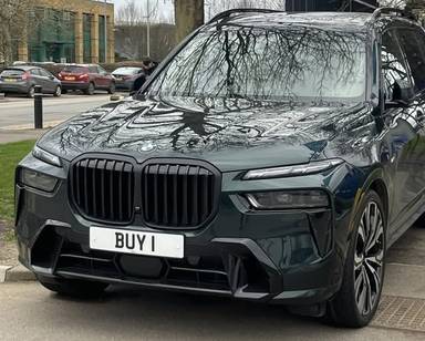 UK Number Plate BUY 1