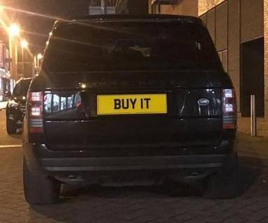 UK Number Plate BUY 1T