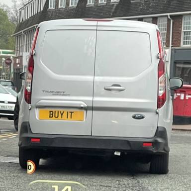 UK Number Plate BUY 1T