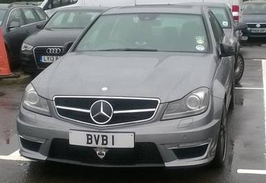 UK Number Plate BVB 1