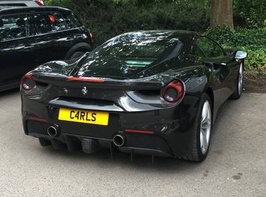 UK Number Plate C4 RLS