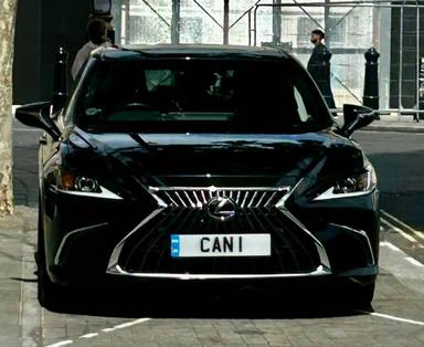 UK Number Plate CAN 1