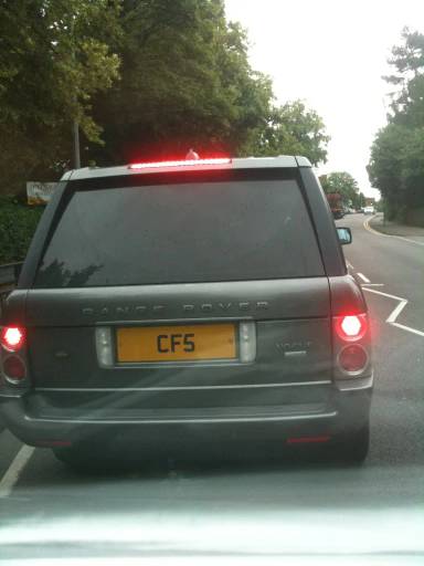 UK Number Plate CF 5