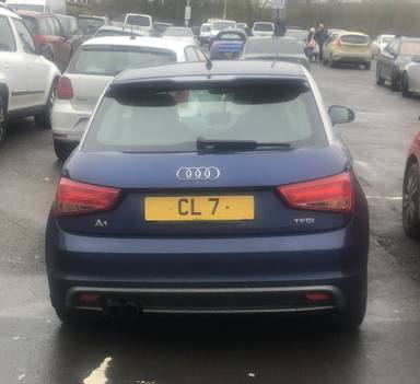 UK Number Plate CL 7