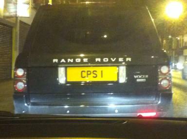 UK Number Plate CPS 1