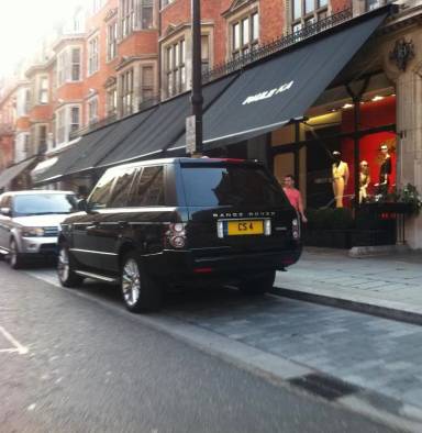 UK Number Plate CS 4