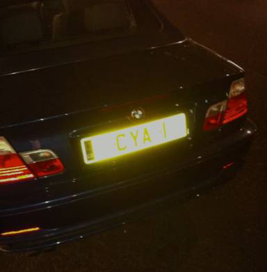 UK Number Plate CYA 1