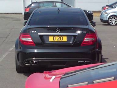 UK Number Plate D 20