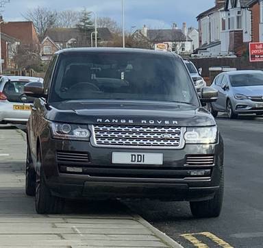 UK Number Plate DD 1