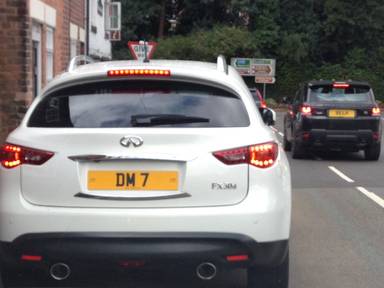 UK Number Plate DM 7
