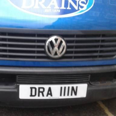 UK Number Plate DRA 111N