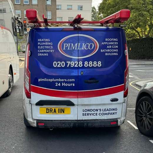 DRA 11N number plate – Pimlico Plumbers