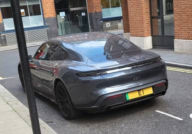 UK Number Plate E 1
