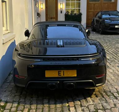 UK Number Plate E 1