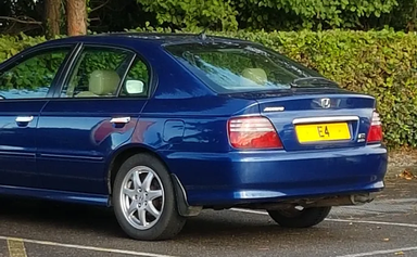 UK Number Plate E 4