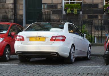 UK Number Plate EC 1