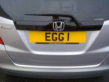 UK Number Plate EGG 1