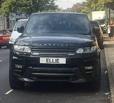 UK Number Plate ELL 1E