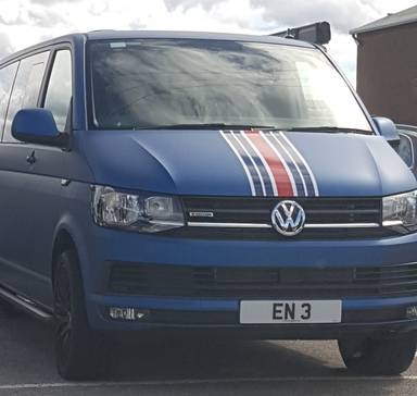 UK Number Plate EN 3