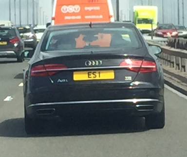 UK Number Plate ES 1