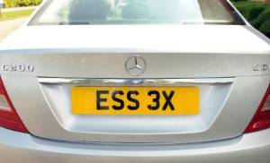 UK Number Plate ESS 3X