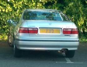 UK Number Plate F 89