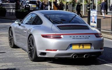 UK Number Plate F 9